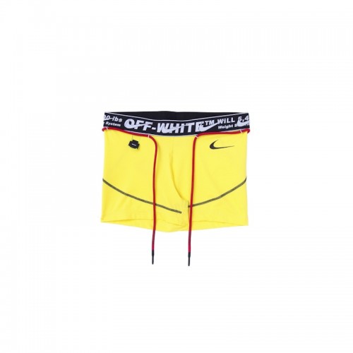 OFF-WHITE x Nike Womens Training Shorts Opti Yellow