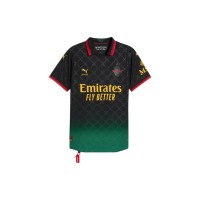 OFF-WHITE x Puma AC Milan Authentic Jersey Black/Power Green