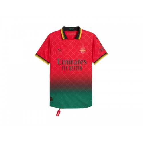 Puma AC Milan x Off-White Replica Soccer Jersey Puma BlackPower Green
