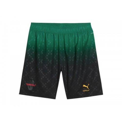 Puma AC Milan x Off-White Replica Soccer Jersey Puma BlackPower Green