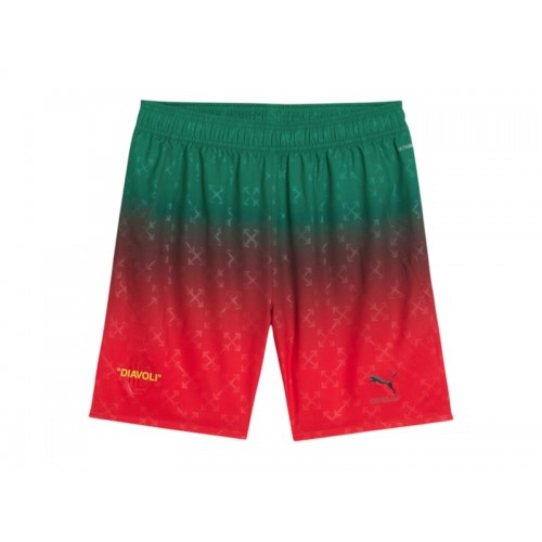 OFF-WHITE x Puma AC Milan Authentic Shorts Red/Black
