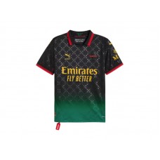 OFF-WHITE x Puma AC Milan Replica Jersey Black