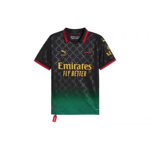 Puma AC Milan x Off-White Replica Soccer Jersey Puma BlackPower Green