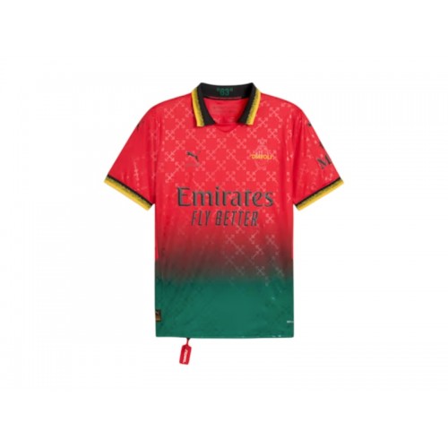 Puma AC Milan x Off-White Pre-Match Jersey Puma BlackFor All Time Red