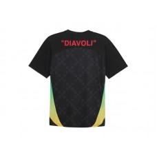 OFF-WHITE x Puma AC Milan Pre-Match S/S Jersey Black/Red