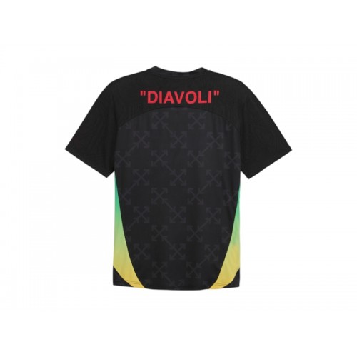 Puma AC Milan x Off-White Pre-Match Jersey Puma BlackFor All Time Red