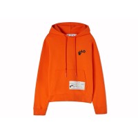 OFF-WHITE x Teenage Engineering Logo Patch Hoodie Orange/White