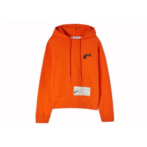 OFF-WHITE x Teenage Engineering Logo Patch Hoodie Orange/White OFF-WHITE x Teenage Engineering Logo Patch Hoodie Orange/White