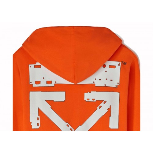 OFF-WHITE x Teenage Engineering Logo Patch Hoodie Orange/White OFF-WHITE x Teenage Engineering Logo Patch Hoodie Orange/White