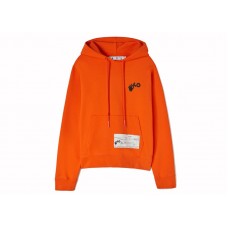 OFF-WHITE x Teenage Engineering Logo Patch Hoodie Orange/White