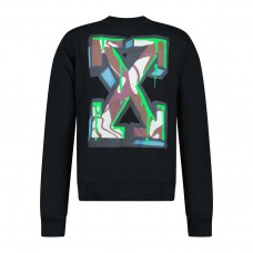 OFF-WHITE Arrow Print Sweatshirt Black