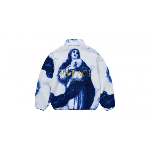 Palace Holy Grail Funnel Fleece White