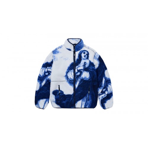 Palace Holy Grail Funnel Fleece White