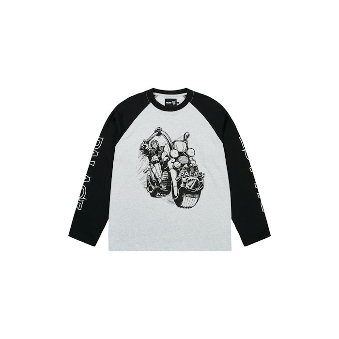 Лонгслив Palace Judge Dredd Lawmaster Longsleeve Grey Marl Лонгслив Palace Judge Dredd Lawmaster Longsleeve Grey Marl