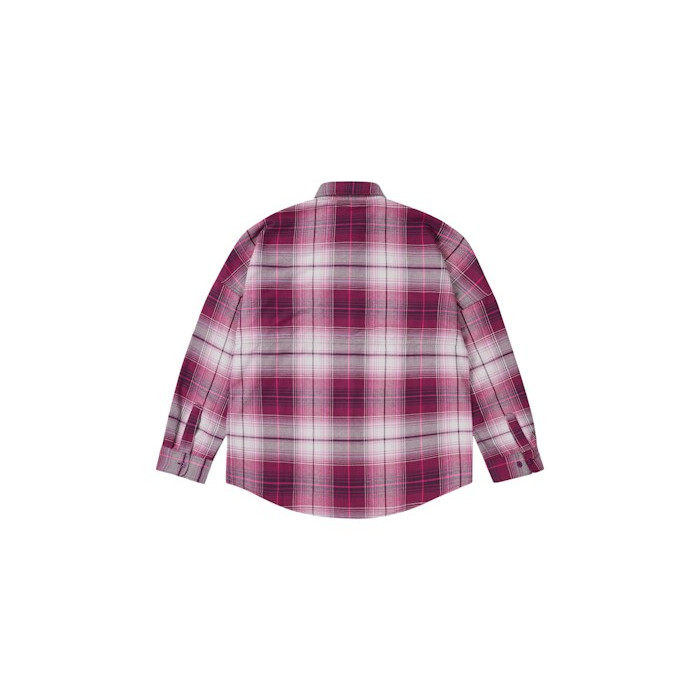 Рубашка Palace Lumberyak Overshirt Burgundy Plaid Рубашка Palace Lumberyak Overshirt Burgundy Plaid