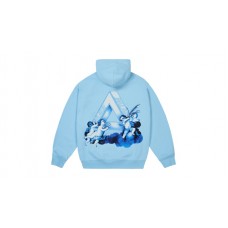Palace Tri-Angelic Hood Skyline Blue