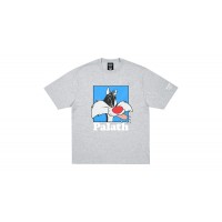 Palace x UGG Looney Tunes T-Shirt Grey Marl