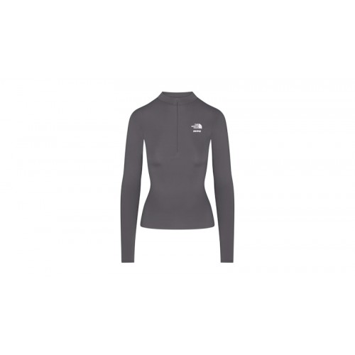 SKIMS x The North Face Refina Long Sleeve Top Gunmetal