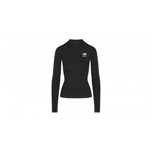 SKIMS x The North Face Refina Long Sleeve Top Onyx