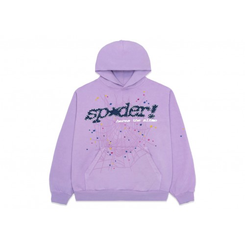 Оригинальный шмот Sp5der Acai Hoodie Purple - 70см