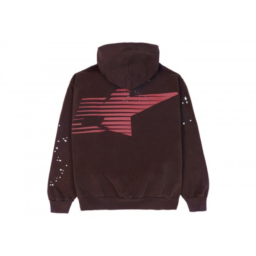 Оригинальный шмот Sp5der Araignee Hoodie Brown - 70см