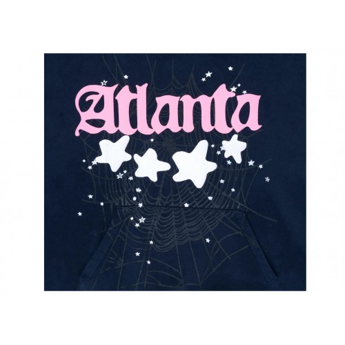 Оригинальный шмот Sp5der Atlanta Hoodie Navy - 70см