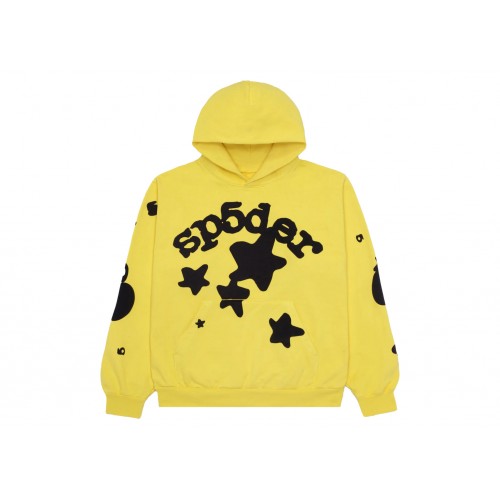 Оригинальный шмот Sp5der Beluga Hoodie Gold - 70см