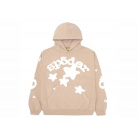 Sp5der Beluga Hoodie Light Brown