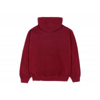 Sp5der Logo Hoodie Maroon