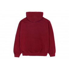 Sp5der Logo Hoodie Maroon