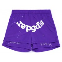 Sp5der Logo Short Grape