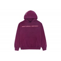Sp5der Nocturnal Highway Hoodie Dark Purple
