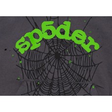 Sp5der Wait Web Hoodie Slate Grey