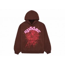 Sp5der Web Hoodie Brown