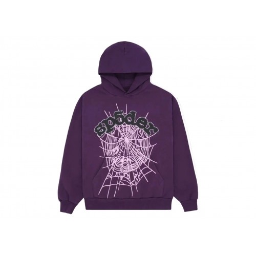 Оригинальный шмот Sp5der Web Hoodie Purple - 70см