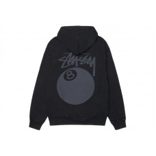 Stussy 8 Ball Pigment Dyed Hoodie Black