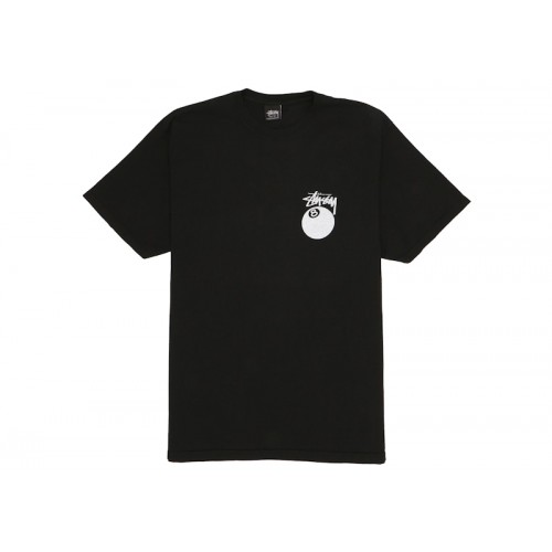Stussy 8 Ball Pigment Dyed Tee Black