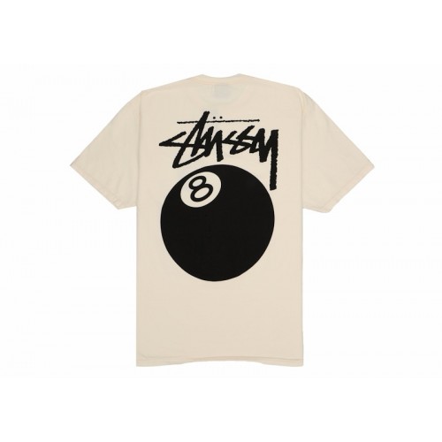 Stussy 8 Ball Pigment Dyed Tee Natural Stussy 8 Ball Pigment Dyed Tee Natural