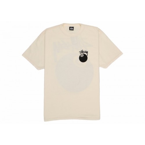 Stussy 8 Ball Pigment Dyed Tee Natural