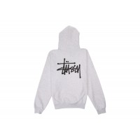 Stussy Basic Hoodie Ash Heather