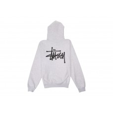 Stussy Basic Hoodie Ash Heather