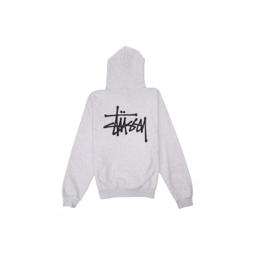 Оригинальный шмот Stussy Basic Hoodie Ash Heather - 70см