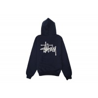Stussy Basic Hoodie Navy/White
