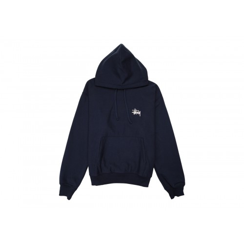Оригинальный шмот Stussy Basic Hoodie Navy/White - 70см