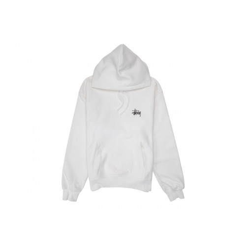 Оригинальный шмот Stussy Basic Hoodie White/Black - 70см