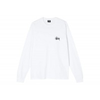 Stussy Basic Long Sleeve Tee White