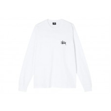 Stussy Basic Long Sleeve Tee White