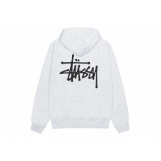 Stussy Basic Stussy Zip Hoodie Ash Heather