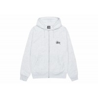 Stussy Basic Stussy Zip Hoodie Ash Heather