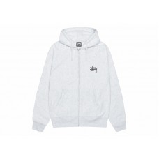 Stussy Basic Stussy Zip Hoodie Ash Heather